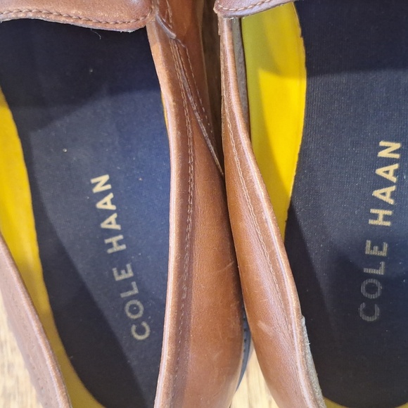 Cole Haan Grand Men\'s Brown Tan Leather Penny Loafers Slip On Casual Shoes 9.5 main image 5